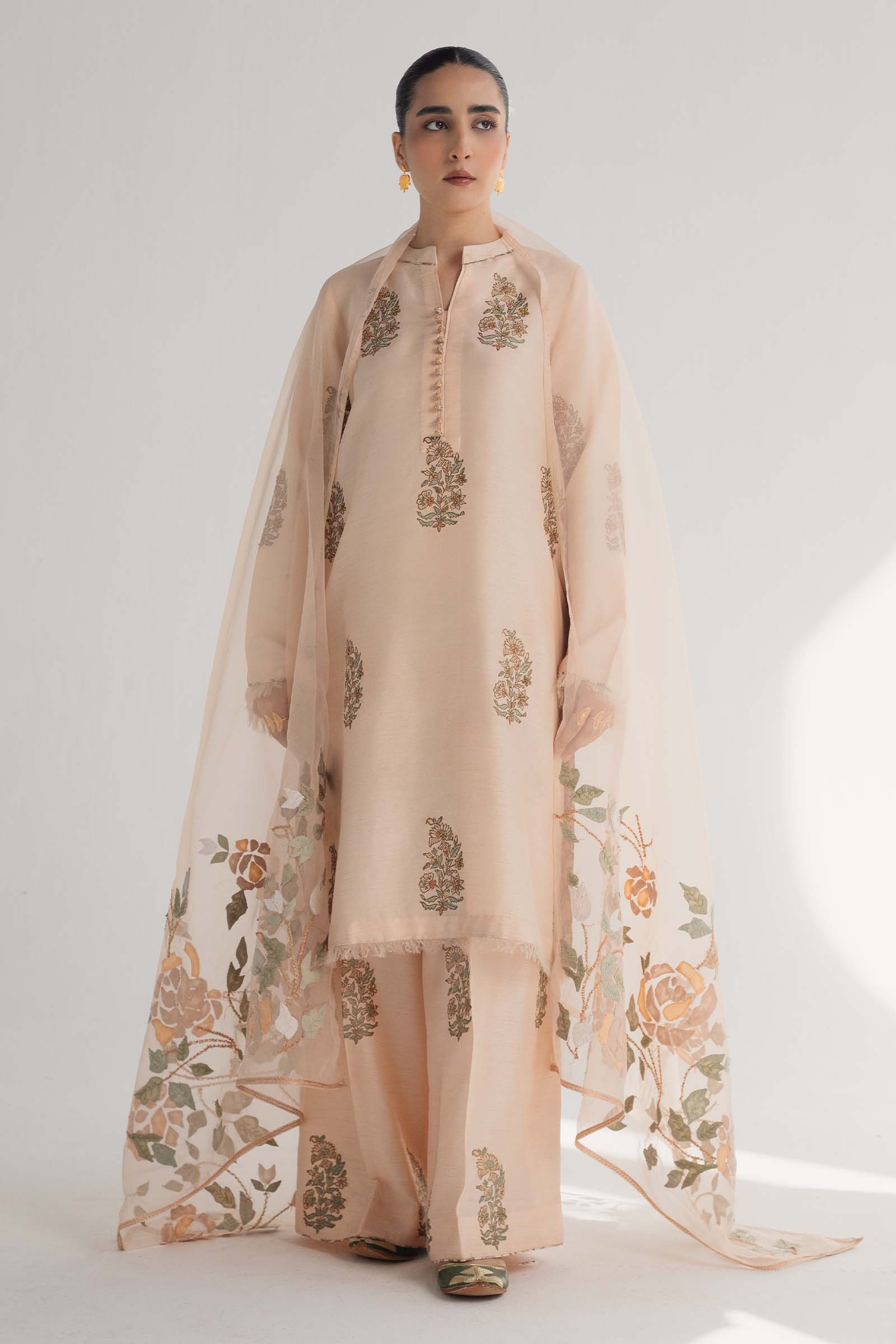 Zara Shahjahan | Handcrafted Suits | ZHC-049 - Pakistani Designer Dress - by Zara Shahjahan | Type: Luxury - 100% Original at Saira Sultan