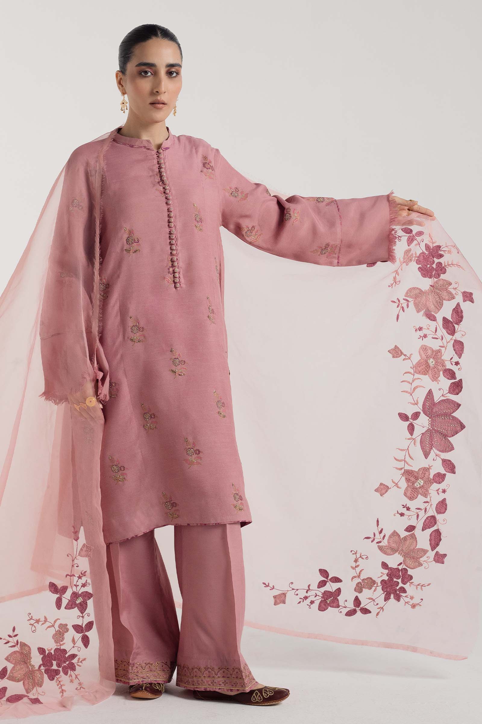 Zara Shahjahan | Handcrafted Suits | ZHC-050 - Pakistani Designer Dress - by Zara Shahjahan | Type: Luxury - 100% Original at Saira Sultan