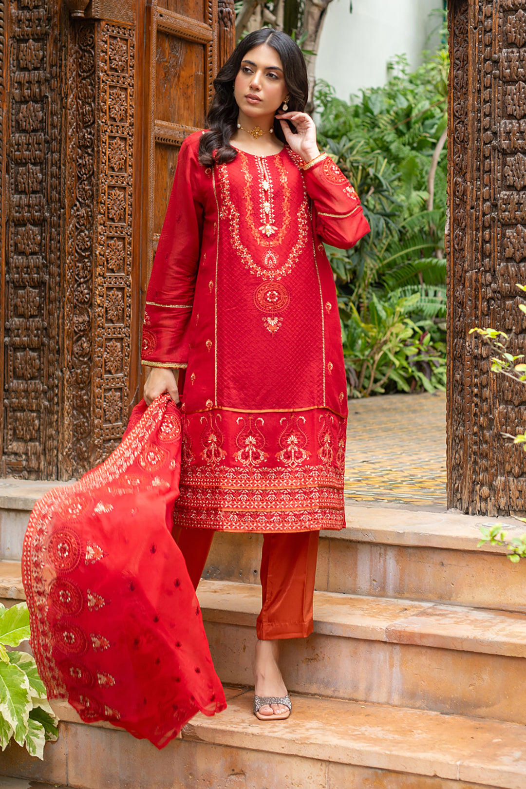 Zellbury | Summer Pret | Embroidered Kurta Dupatta Trouser - 3222 L