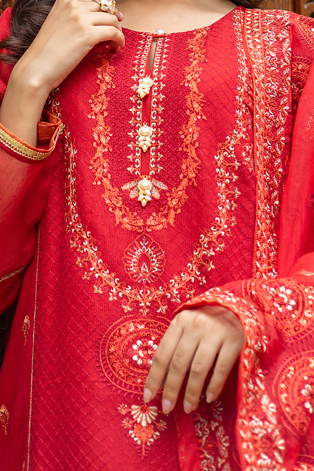 Zellbury | Summer Pret | Embroidered Kurta Dupatta Trouser - 3222