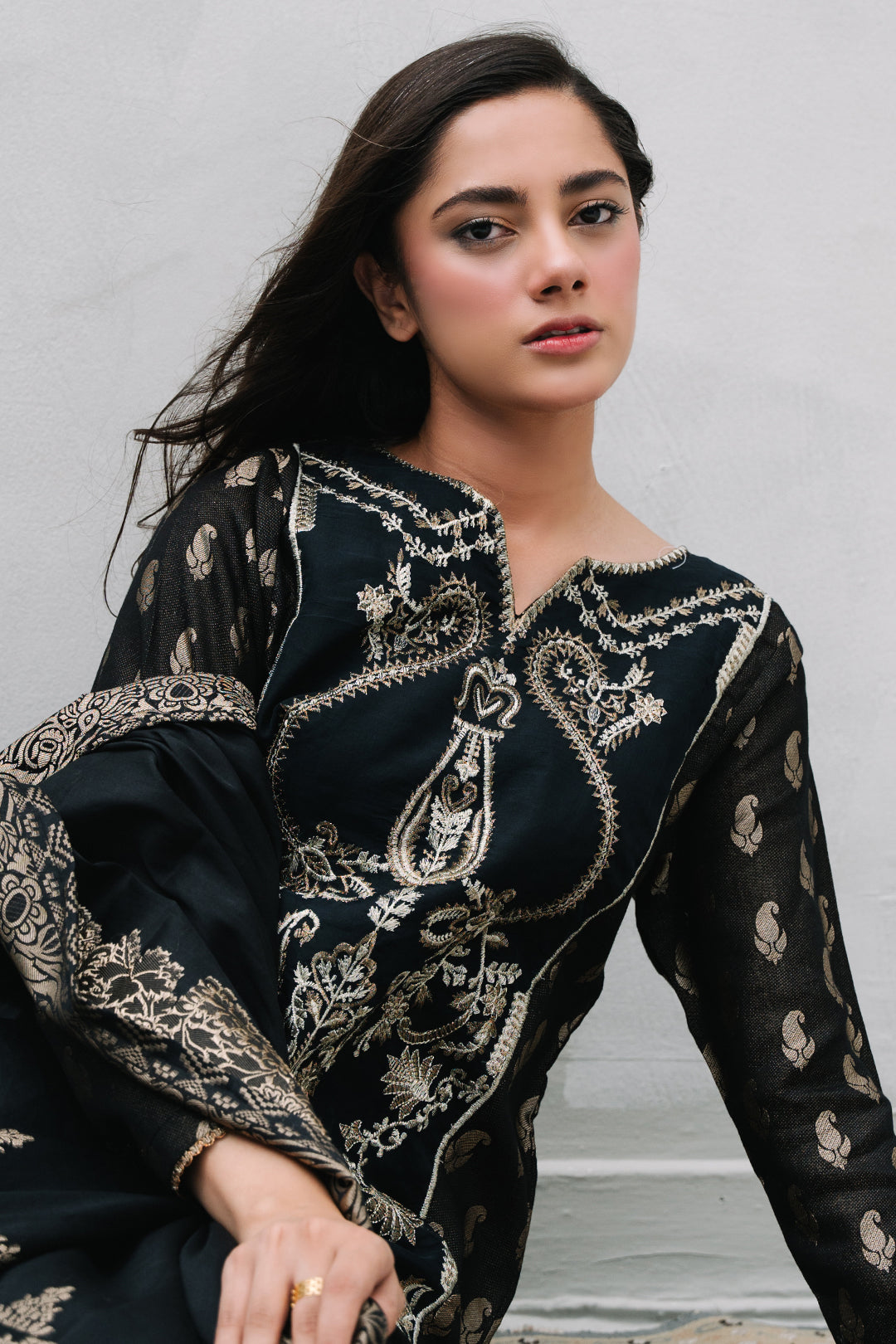 Zellbury | Summer Pret | Embroidered Kurta Dupatta Trouser - 3256 L