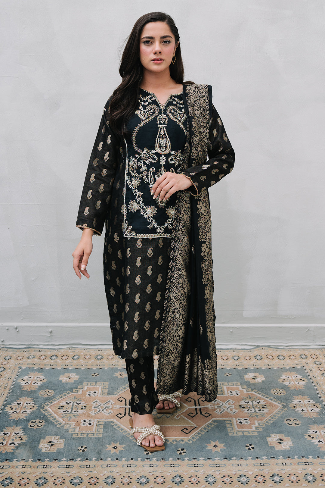 Zellbury | Summer Pret | Embroidered Kurta Dupatta Trouser - 3256 L