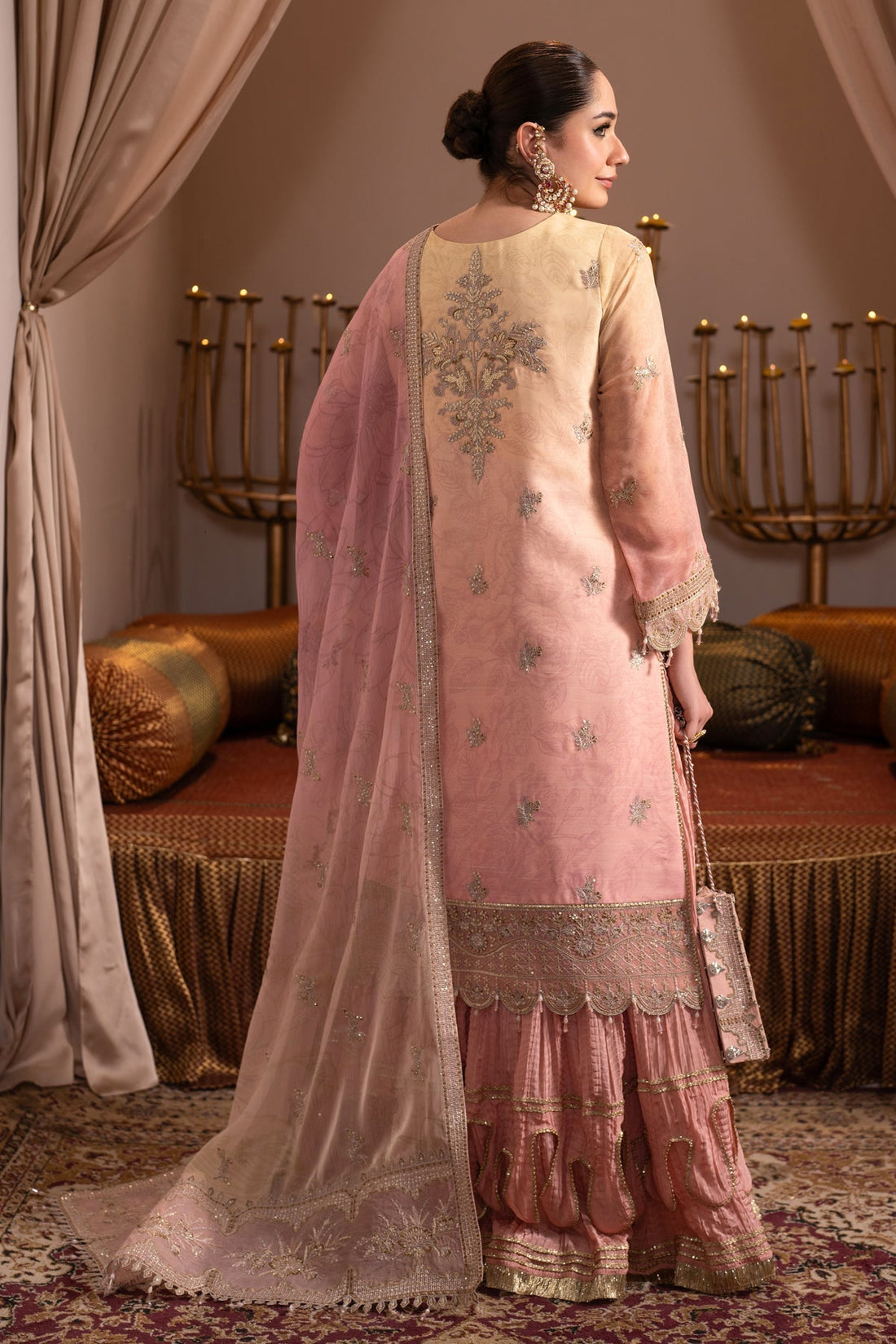 Alizeh | Jhalak Formals | AF-JHLK-03-ZAFIRA XS Light Pink Chiffon