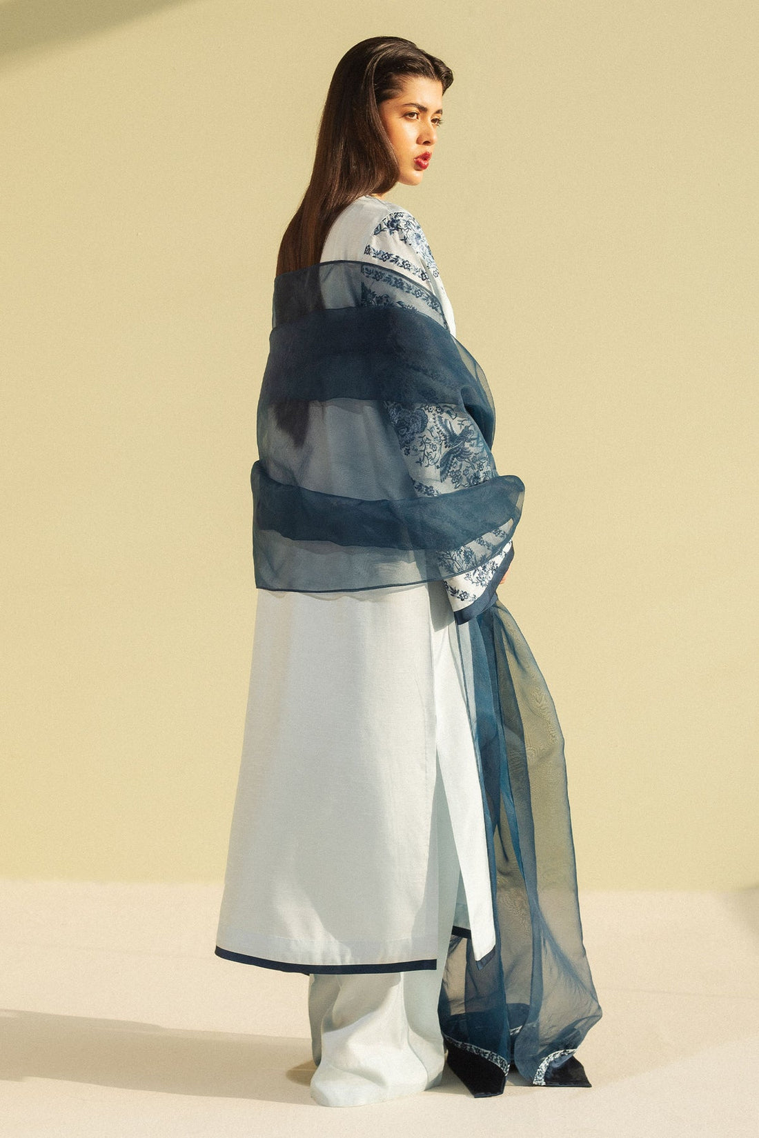 Zara Shahjahan | Festive Wear 25 | ZR25F0105 XS Light Blue Medium Raw Silk