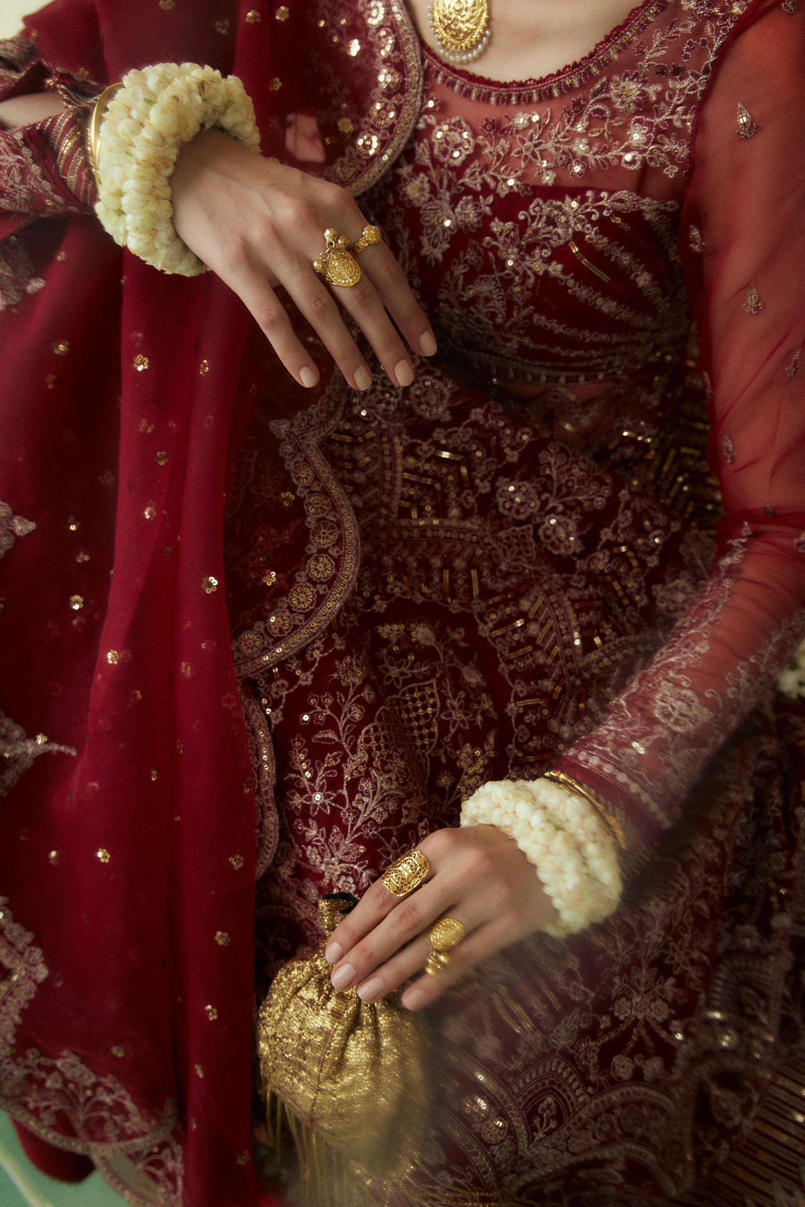 Zara Shahjahan | Lovent Wedding 2025 | CHERIE-D3 XL Blood Red Poly Organza