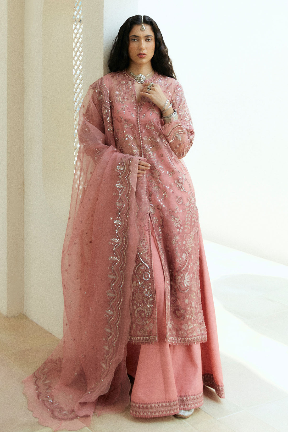 Zara Shahjahan | Lovent Wedding 2025 | BISOU-D4 XS Blush Pink Poly Organza