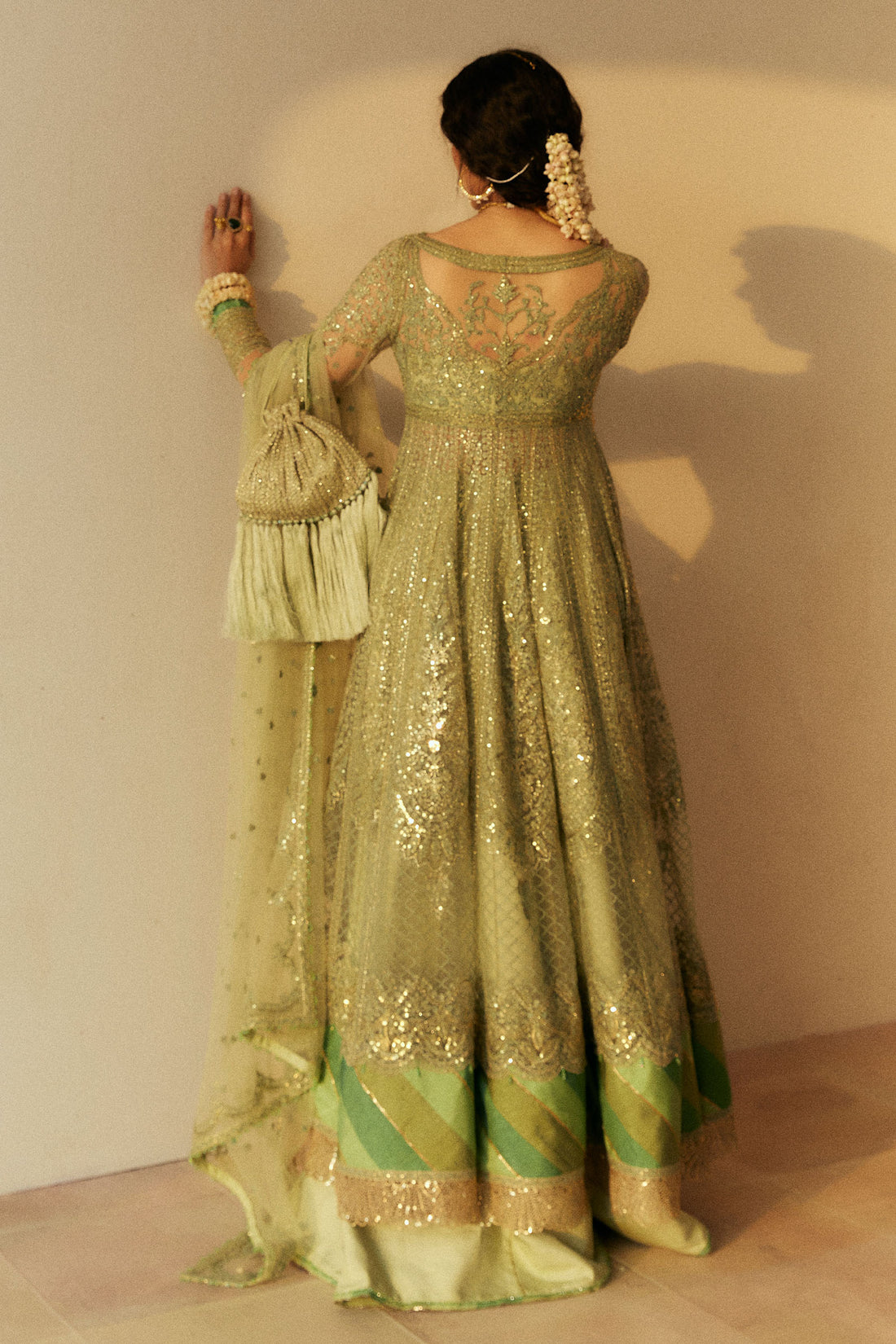 Zara Shahjahan | Lovent Wedding 2025 | Sofia-D1 XS Mint Green Poly Organza