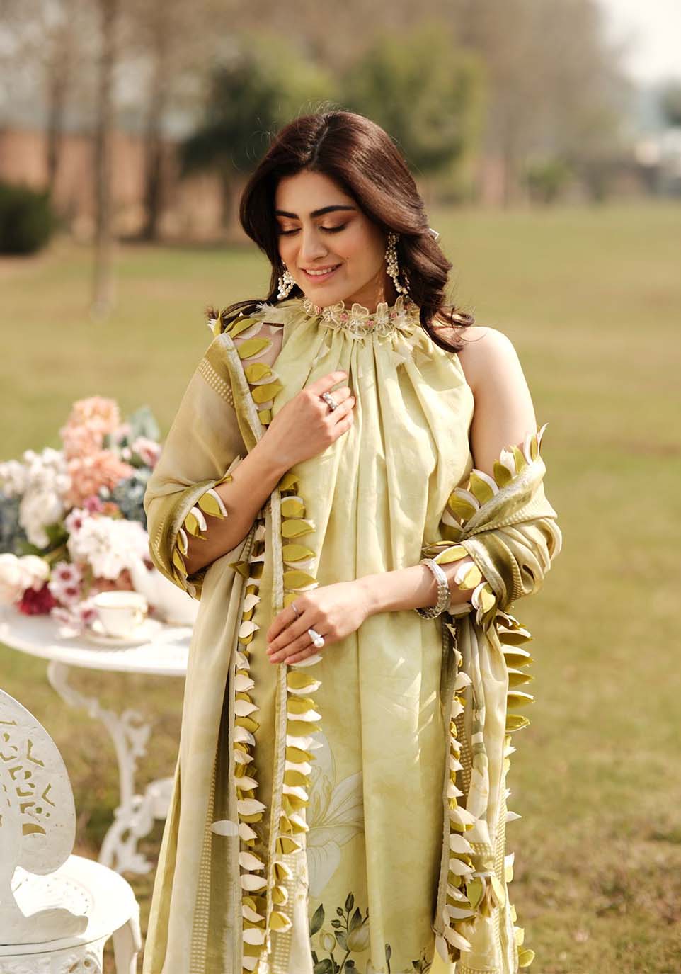 Zarqash | Luxe Lawn 24 | ZQ 13 - Pakistani Designer Dress - by Zarqash | Type: Luxury - 100% Original at Saira Sultan