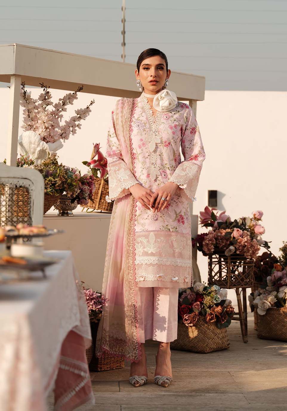 Zarqash | Luxe Lawn 24 | ZQ 12 - Pakistani Designer Dress - by Zarqash | Type: Luxury - 100% Original at Saira Sultan