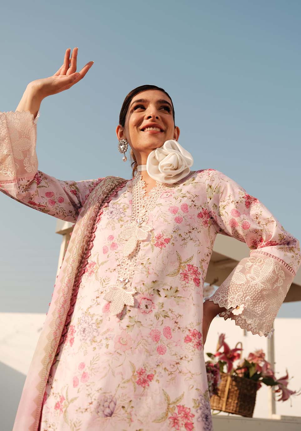 Zarqash | Luxe Lawn 24 | ZQ 12 - Pakistani Designer Dress - by Zarqash | Type: Luxury - 100% Original at Saira Sultan