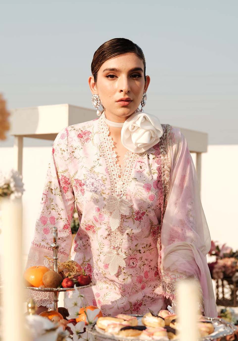 Zarqash | Luxe Lawn 24 | ZQ 12 - Pakistani Designer Dress - by Zarqash | Type: Luxury - 100% Original at Saira Sultan