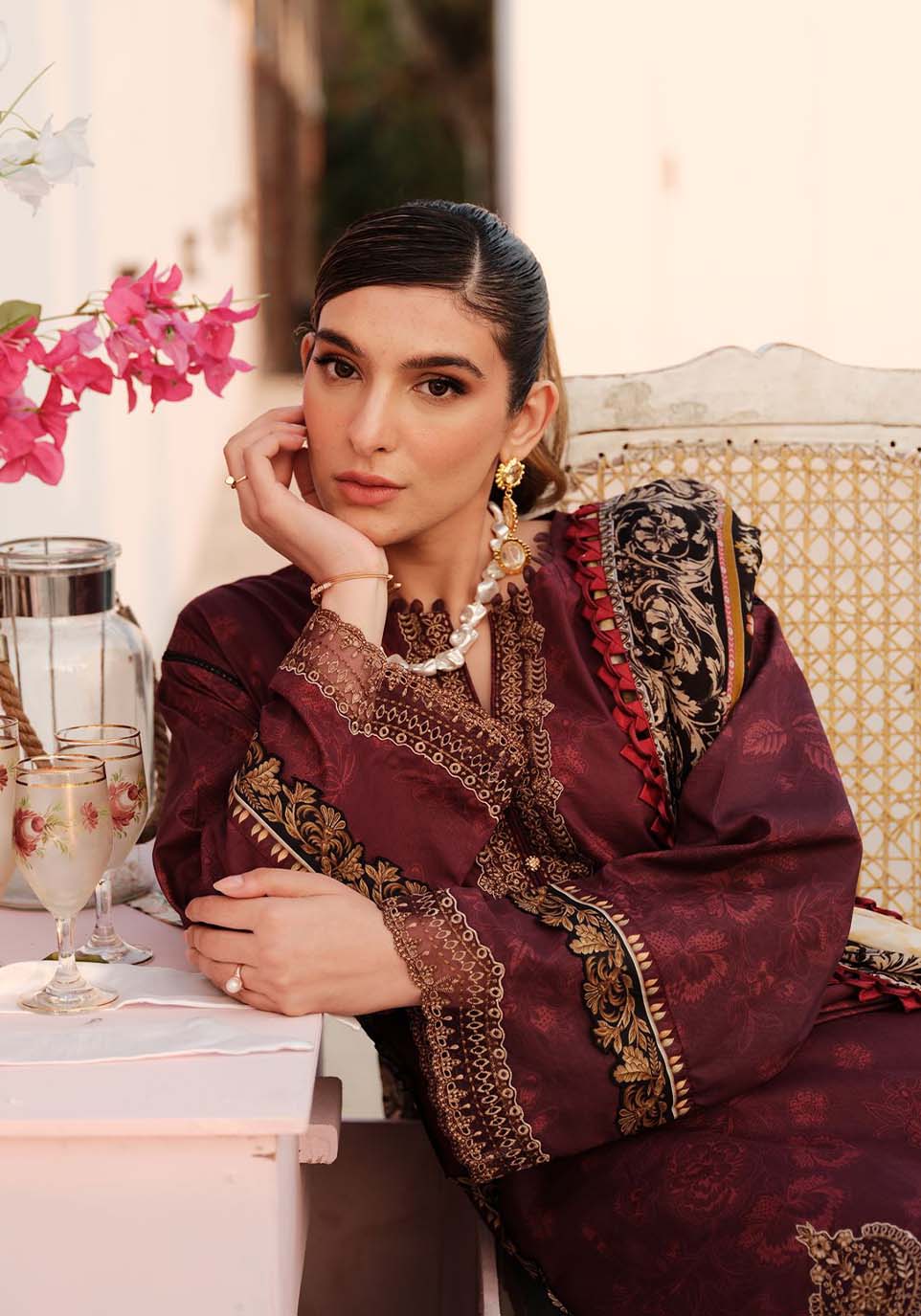 Zarqash | Luxe Lawn 24 | ZQ 6 - Pakistani Designer Dress - by Zarqash | Type: Luxury - 100% Original at Saira Sultan