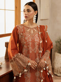 Mahnur | Florence Luxury Lawn 25 | ZIMAL M Burnt Orange Lawn