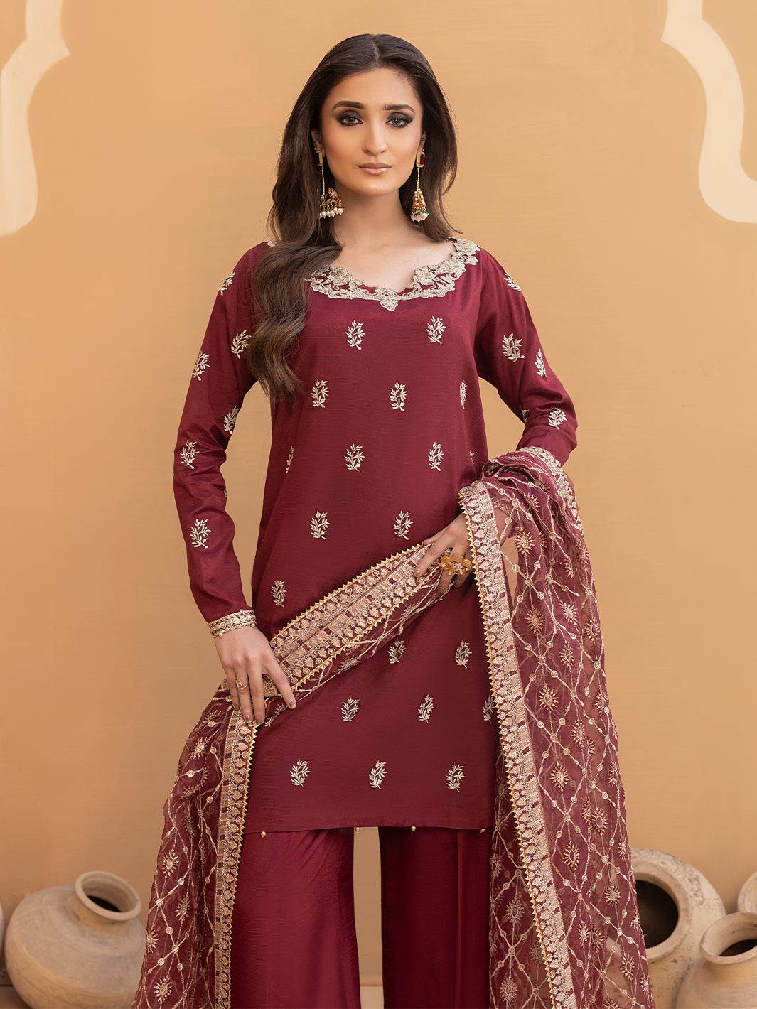 Hem Stitch | Raw Silk Edit 25 | Zurina - Pakistani Designer Dress - by Hemstitch | Type: Ladies Clothes - 100% Original at Saira Sultan