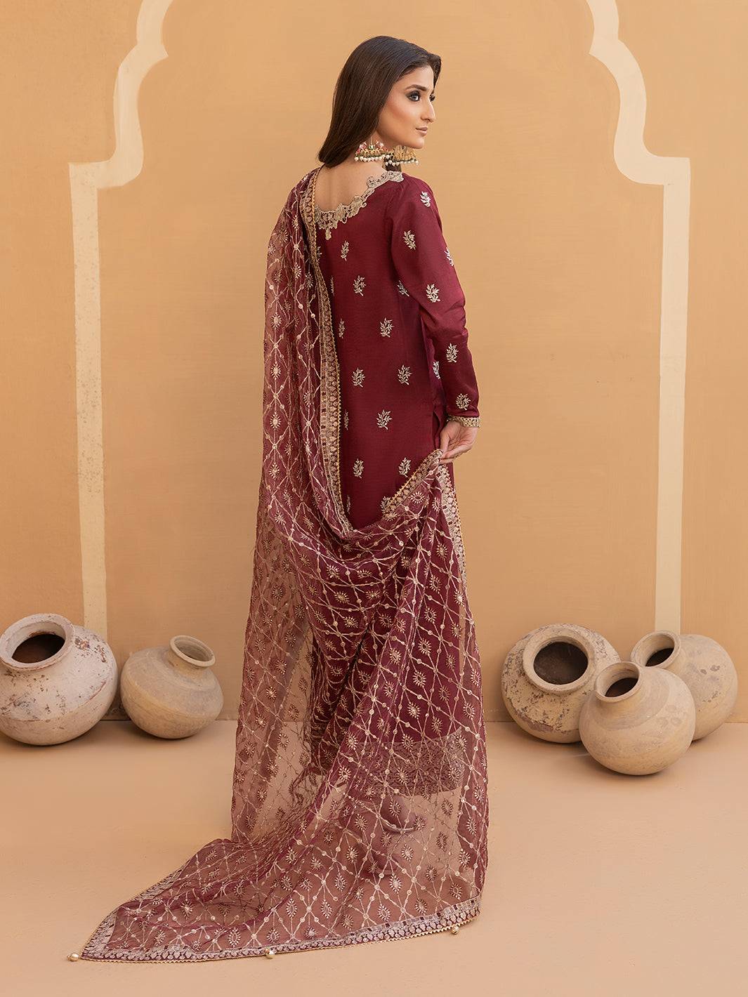 Hem Stitch | Raw Silk Edit 25 | Zurina - Pakistani Designer Dress - by Hemstitch | Type: Ladies Clothes - 100% Original at Saira Sultan