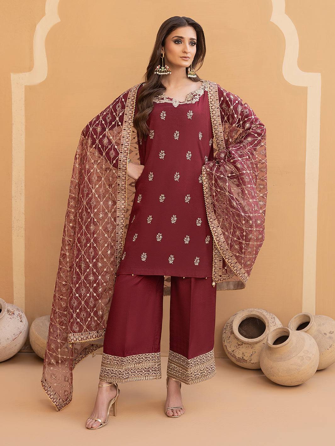 Hem Stitch | Raw Silk Edit 25 | Zurina - Pakistani Designer Dress - by Hemstitch | Type: Ladies Clothes - 100% Original at Saira Sultan