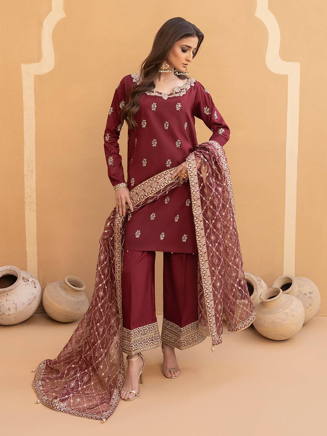 Hem Stitch | Raw Silk Edit 25 | Zurina - Pakistani Designer Dress - by Hemstitch | Type: Ladies Clothes - 100% Original at Saira Sultan