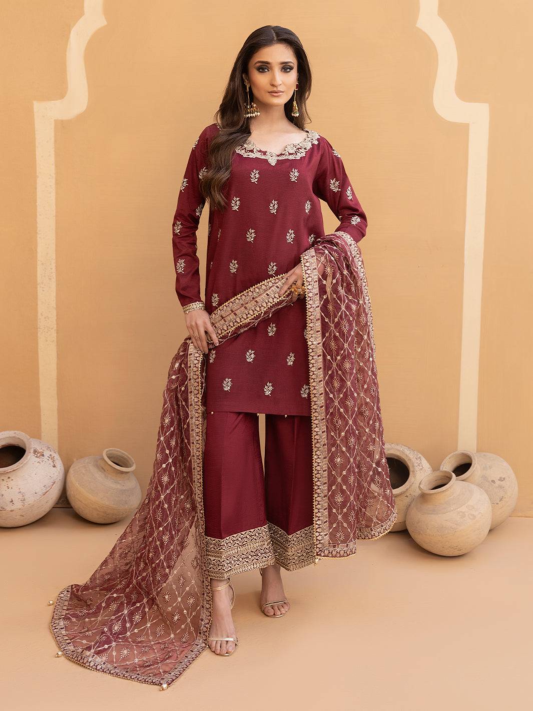 Hem Stitch | Raw Silk Edit 25 | Zurina - Pakistani Designer Dress - by Hemstitch | Type: Ladies Clothes - 100% Original at Saira Sultan