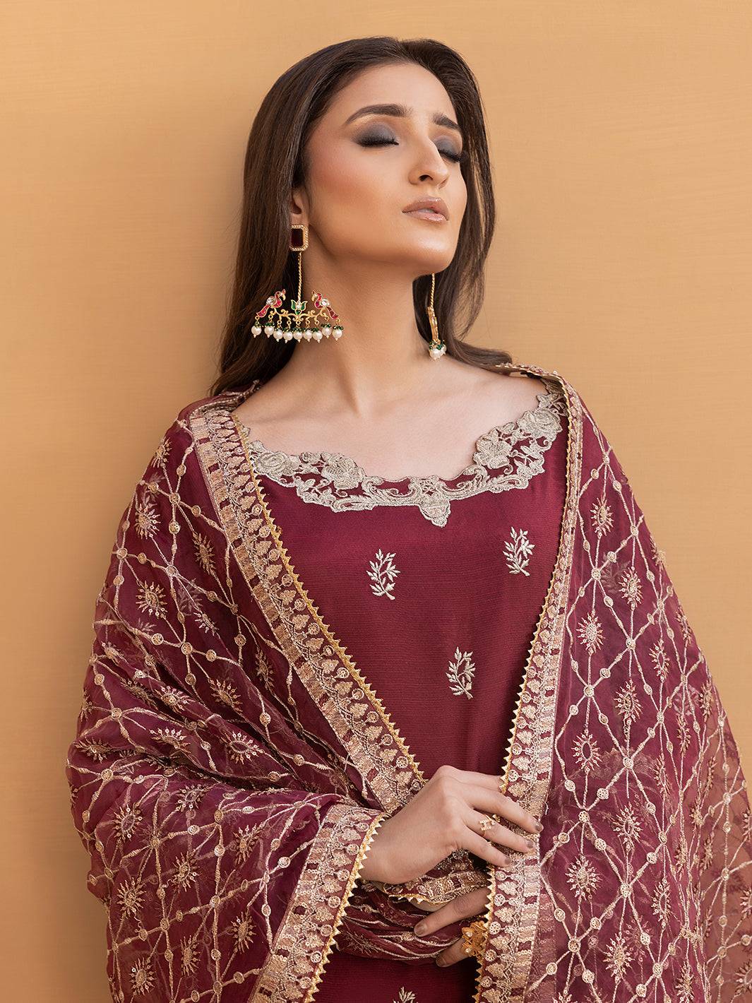 Hem Stitch | Raw Silk Edit 25 | Zurina - Pakistani Designer Dress - by Hemstitch | Type: Ladies Clothes - 100% Original at Saira Sultan