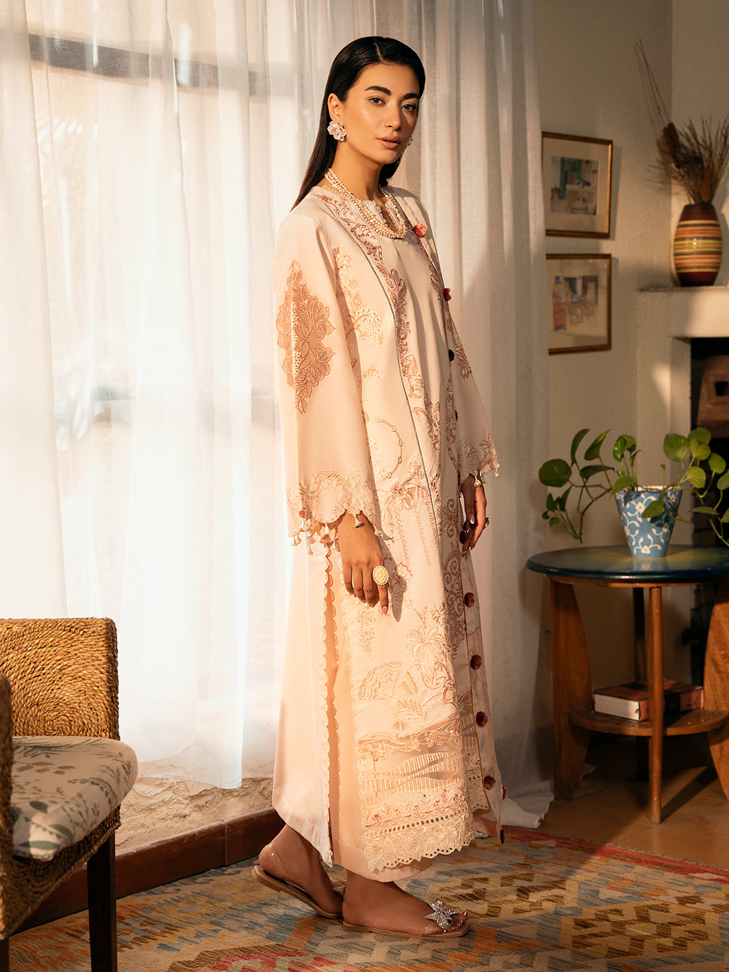 Izel | Dastak Luxury Lawn | AARZOO -  Izel Ladies Clothes -  Saira Sultan