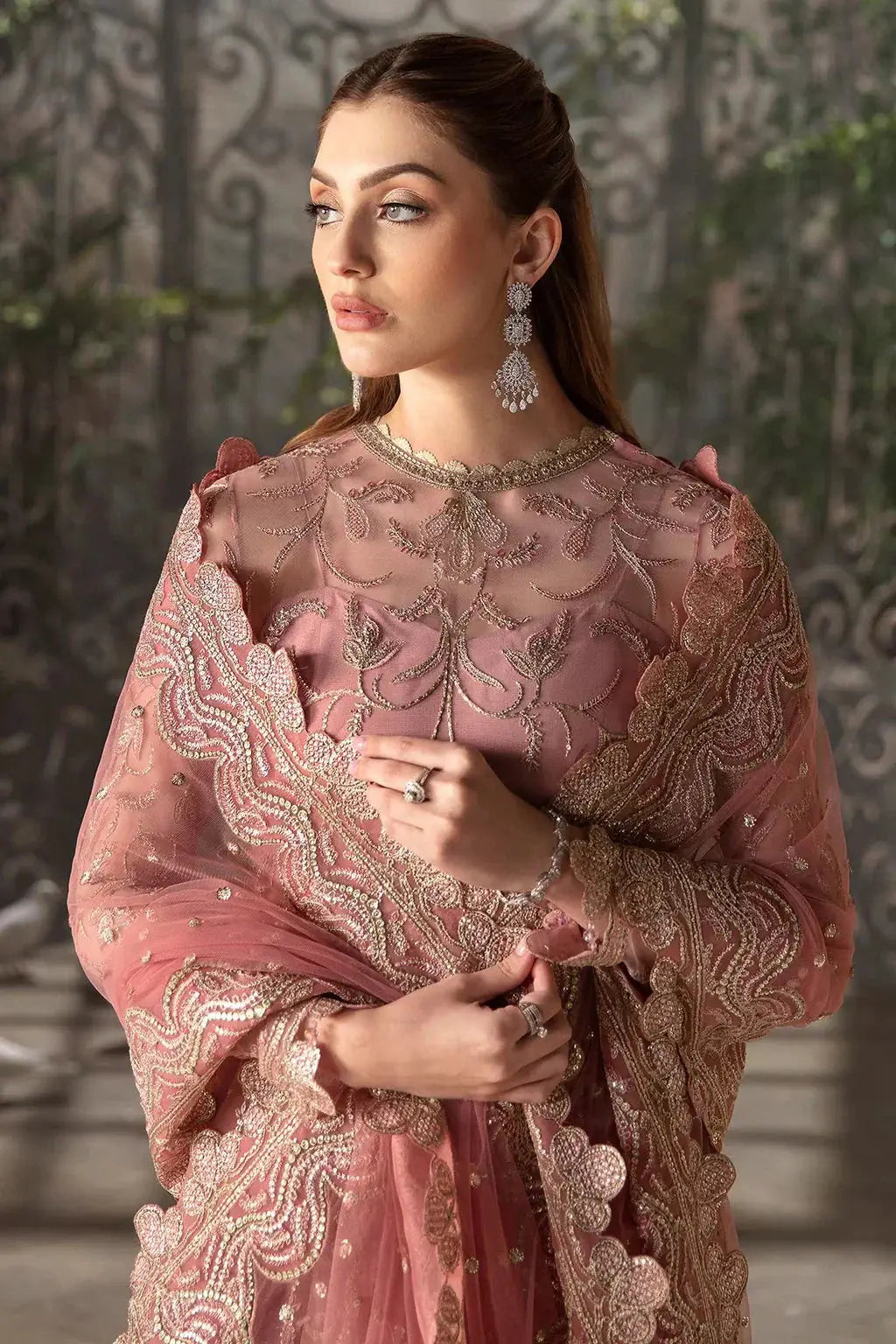 Afrozeh | La Fuchsia 24 | Rosa - Pakistani Designer Dress - by Afrozeh | Type: Formal - 100% Original at Saira Sultan