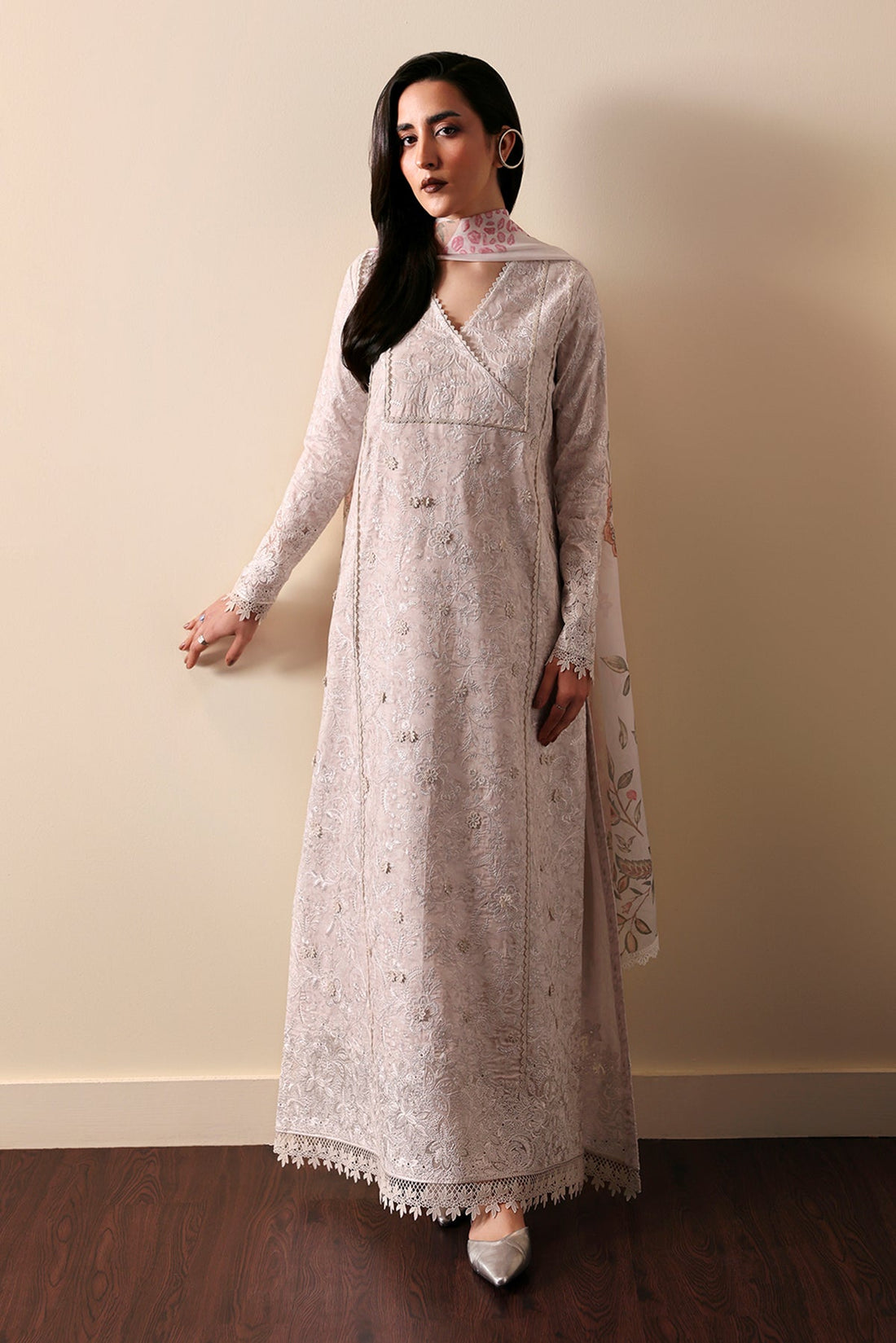 Afrozeh | Rhythm RTW | Leyla XS Gray Lawn