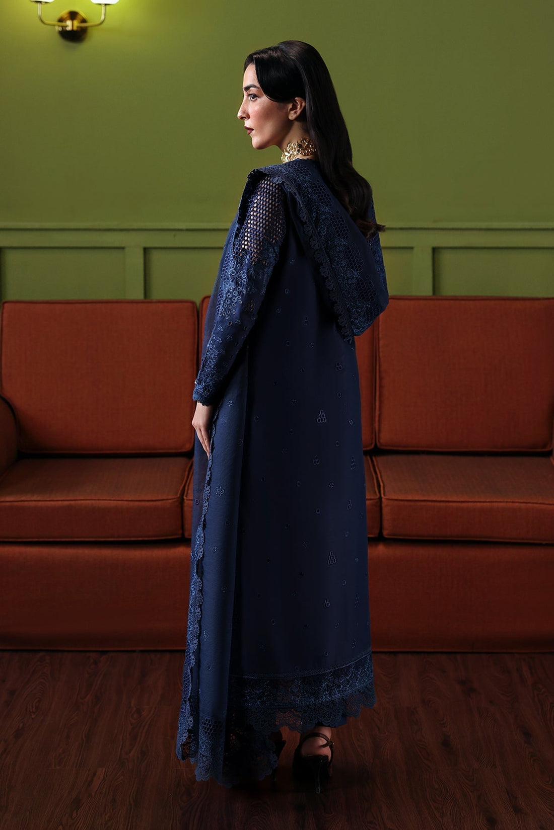 Afrozeh | Rhythm RTW | Cadence XS Navy Lawn
