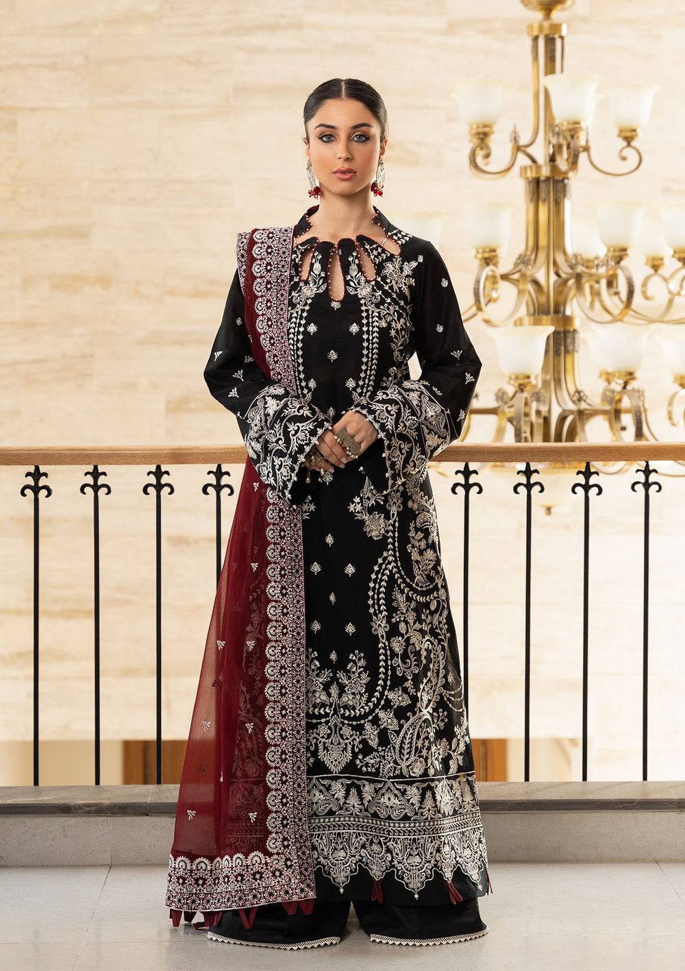 Aik Atelier | Samah Lawn 24 | LOOK 01 - Pakistani Designer Dress - by Aik Atelier | Type: Luxury - 100% Original at Saira Sultan