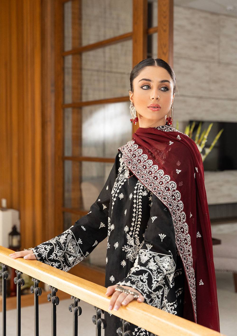 Aik Atelier | Samah Lawn 24 | LOOK 01 - Pakistani Designer Dress - by Aik Atelier | Type: Luxury - 100% Original at Saira Sultan