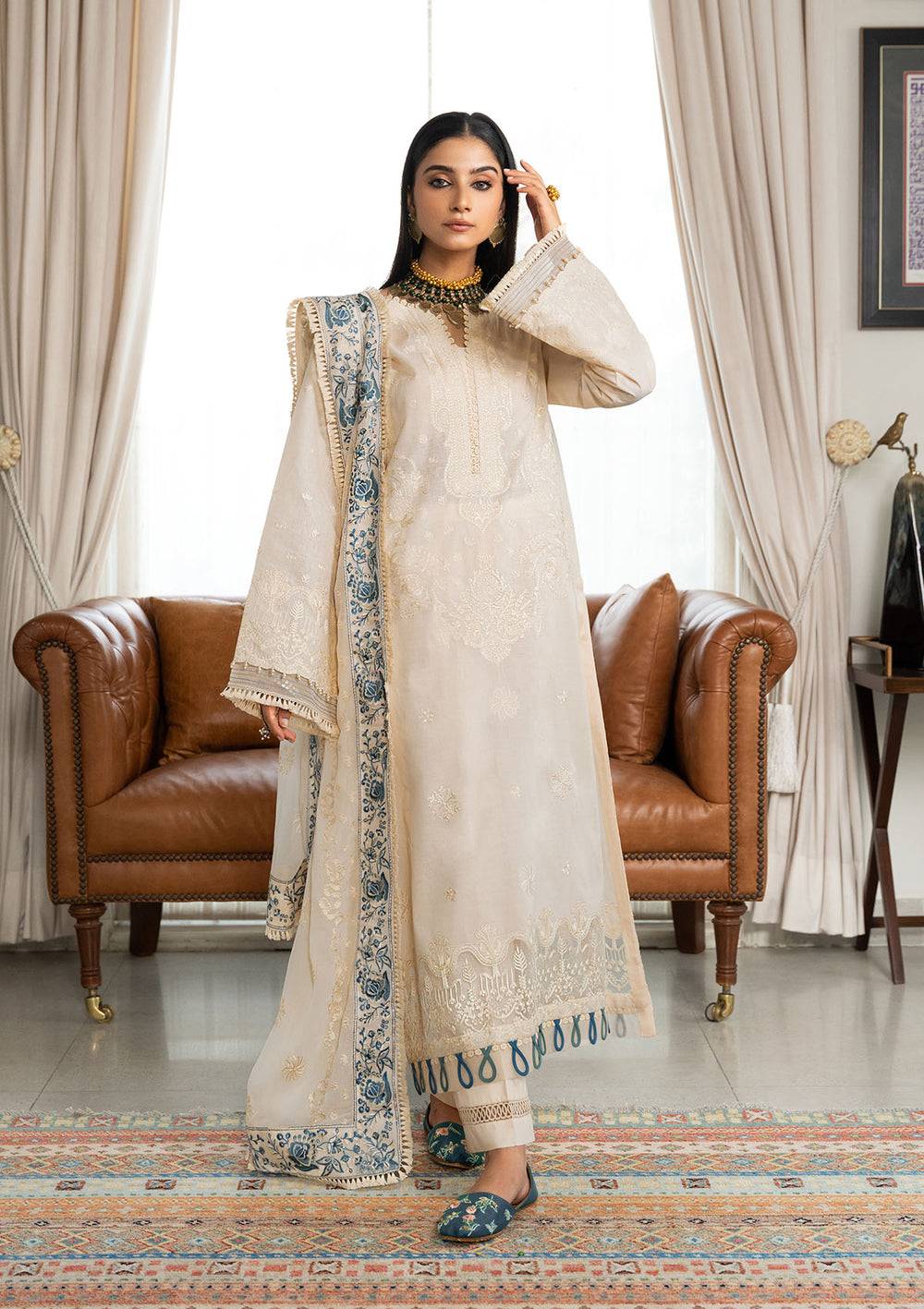Aik Atelier | Samah Lawn 24 | LOOK 02 - Pakistani Designer Dress - by Aik Atelier | Type: Luxury - 100% Original at Saira Sultan