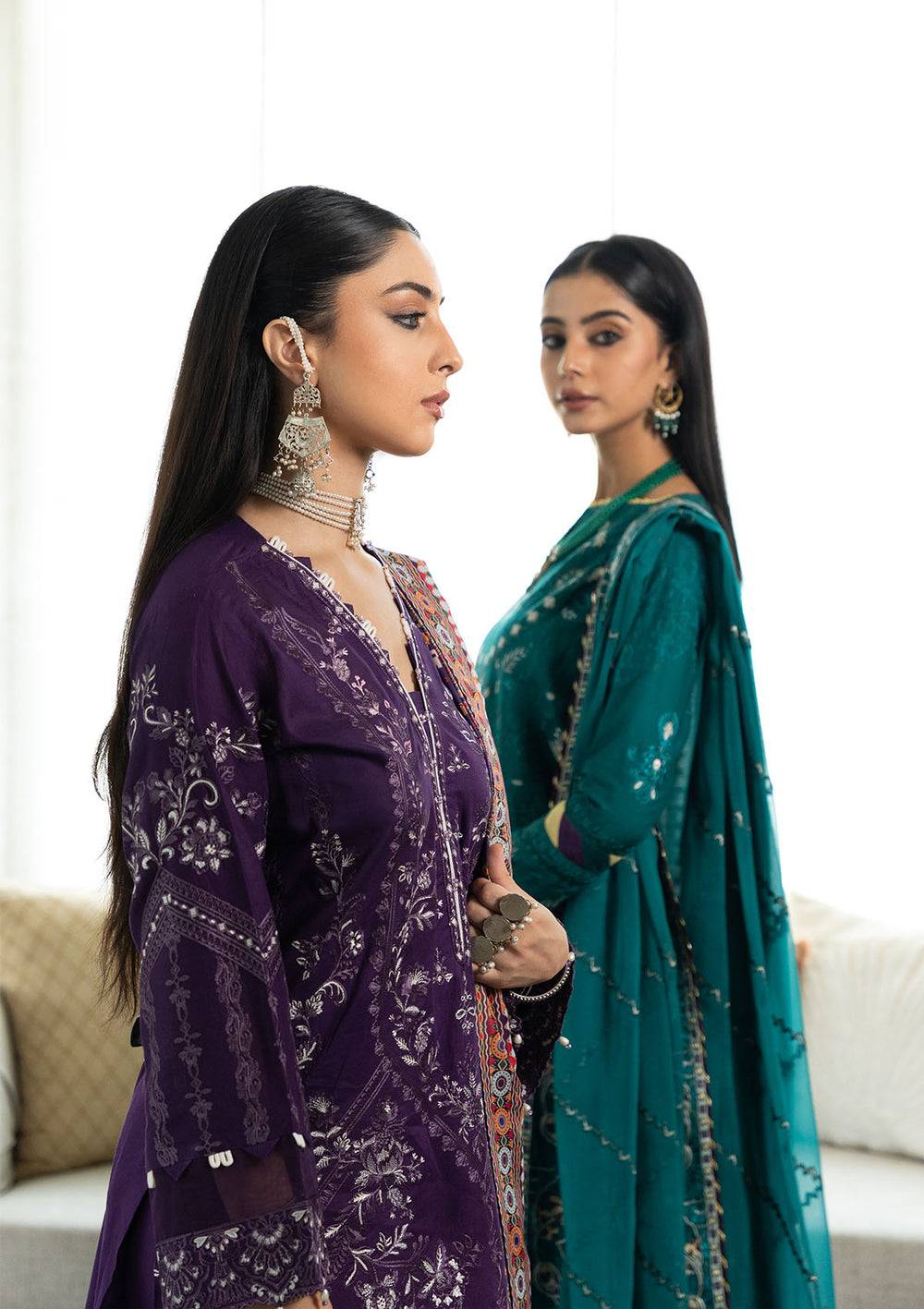 Aik Atelier | Samah Lawn 24 | LOOK 04 - Pakistani Designer Dress - by Aik Atelier | Type: Luxury - 100% Original at Saira Sultan