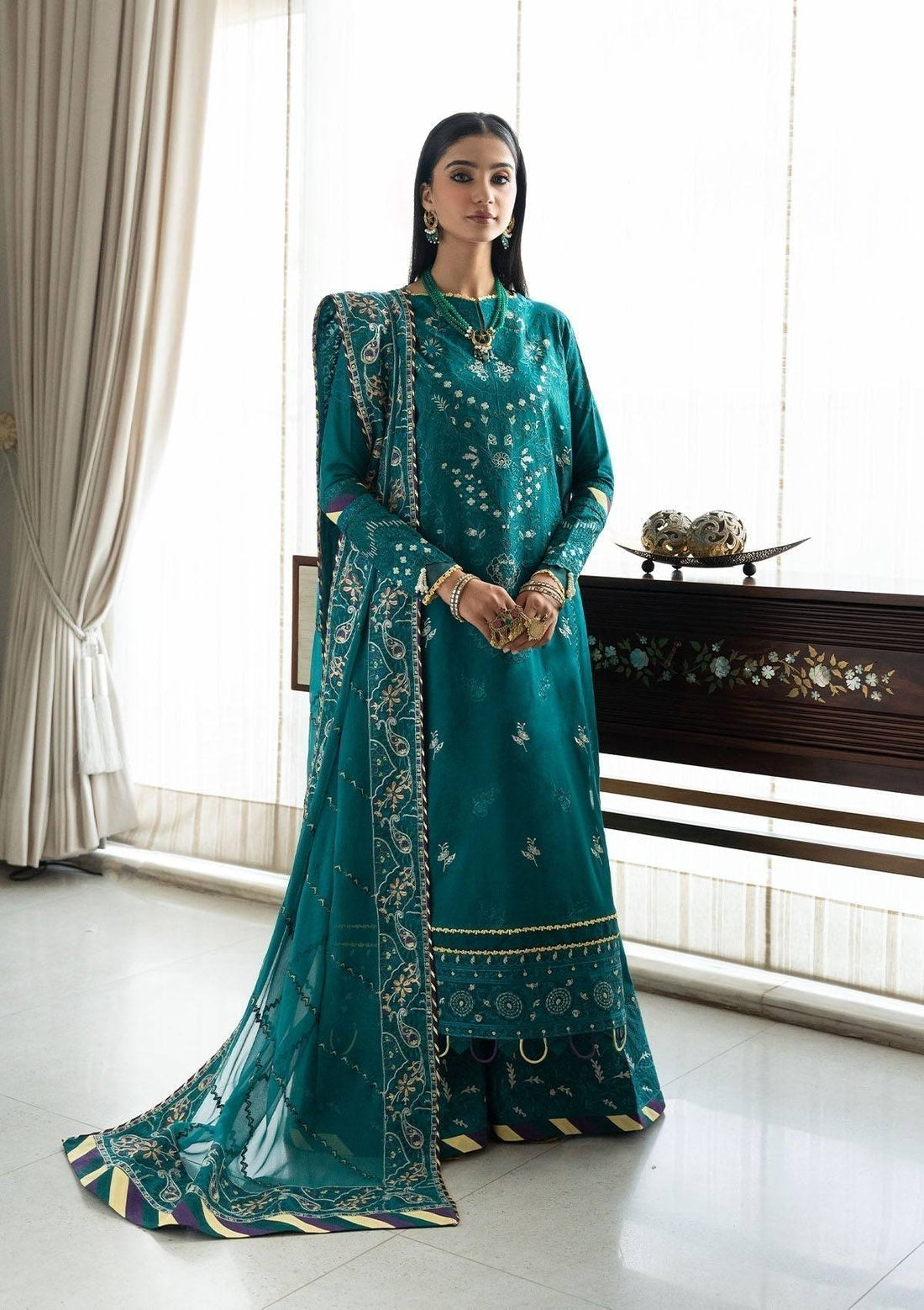 Aik Atelier | Samah Lawn 24 | LOOK 04 - Pakistani Designer Dress - by Aik Atelier | Type: Luxury - 100% Original at Saira Sultan
