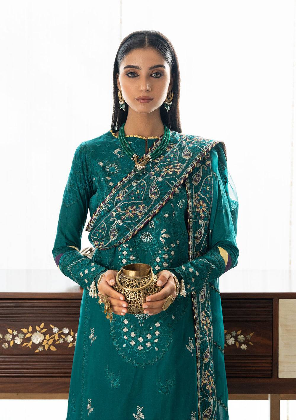 Aik Atelier | Samah Lawn 24 | LOOK 04 - Pakistani Designer Dress - by Aik Atelier | Type: Luxury - 100% Original at Saira Sultan