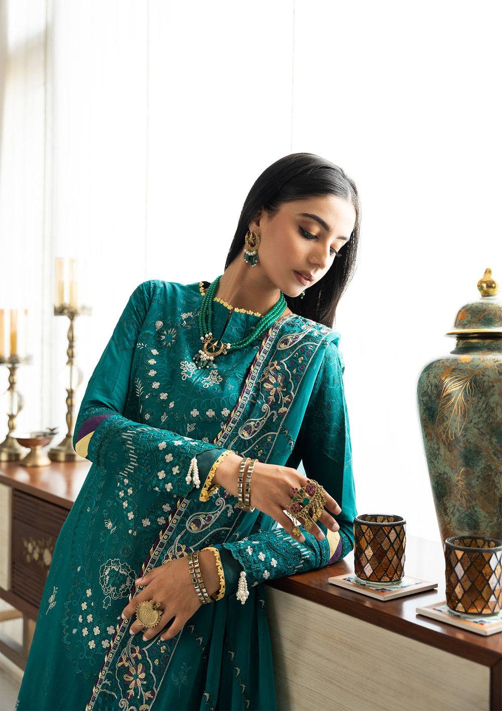 Aik Atelier | Samah Lawn 24 | LOOK 04 - Pakistani Designer Dress - by Aik Atelier | Type: Luxury - 100% Original at Saira Sultan