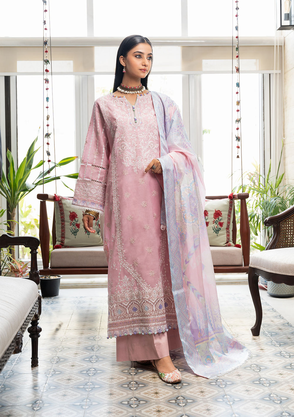 Aik Atelier | Samah Lawn 24 | LOOK 06 - Pakistani Designer Dress - by Aik Atelier | Type: Luxury - 100% Original at Saira Sultan