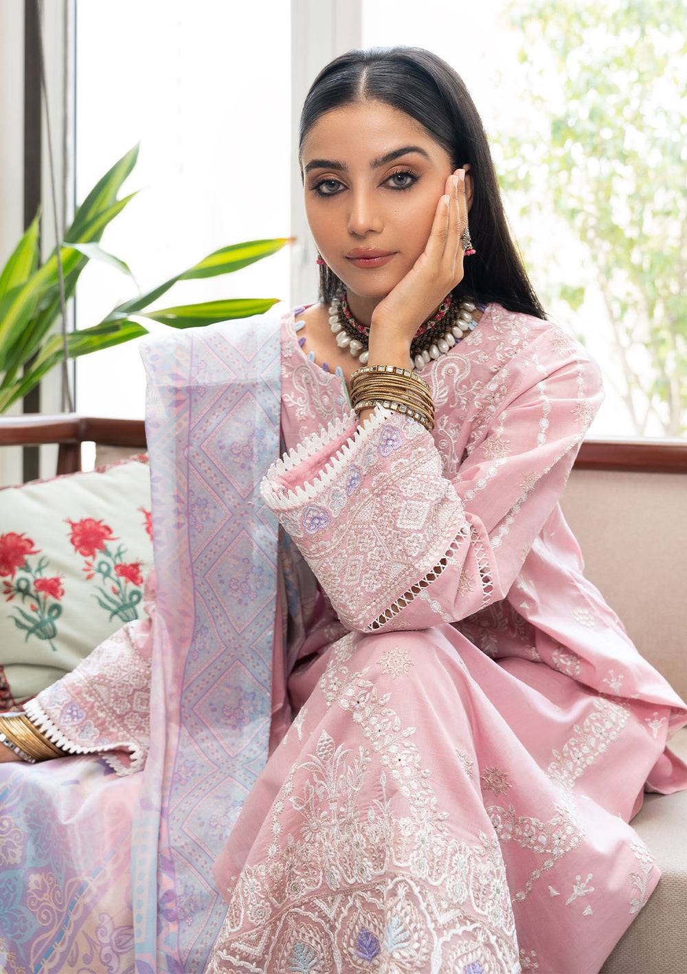 Aik Atelier | Samah Lawn 24 | LOOK 06 - Pakistani Designer Dress - by Aik Atelier | Type: Luxury - 100% Original at Saira Sultan