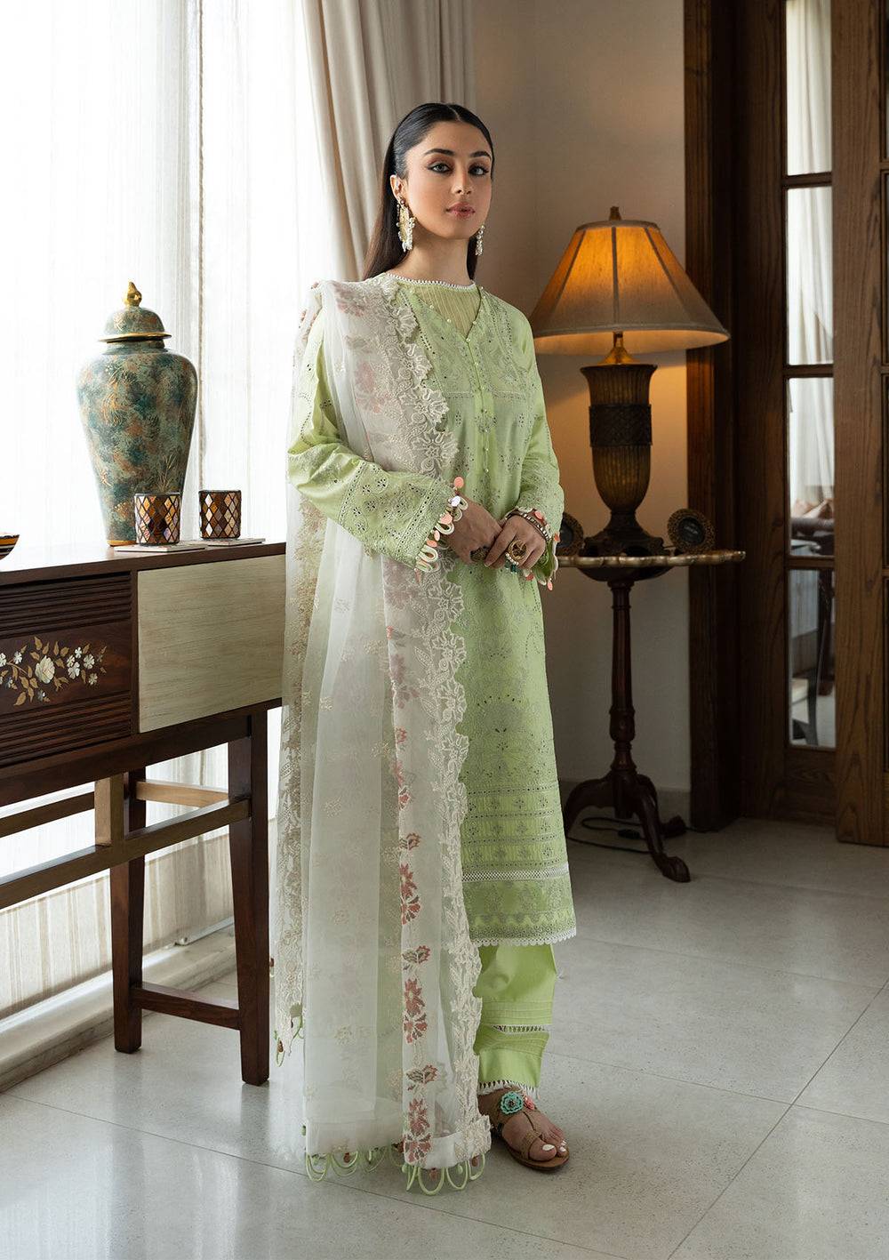 Aik Atelier | Samah Lawn 24 | LOOK 07 - Pakistani Designer Dress - by Aik Atelier | Type: Luxury - 100% Original at Saira Sultan