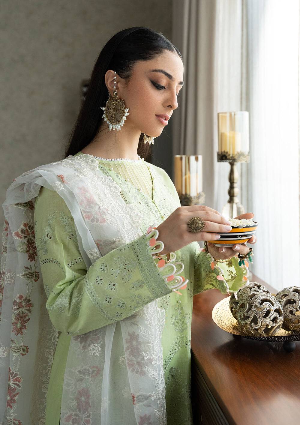 Aik Atelier | Samah Lawn 24 | LOOK 07 - Pakistani Designer Dress - by Aik Atelier | Type: Luxury - 100% Original at Saira Sultan