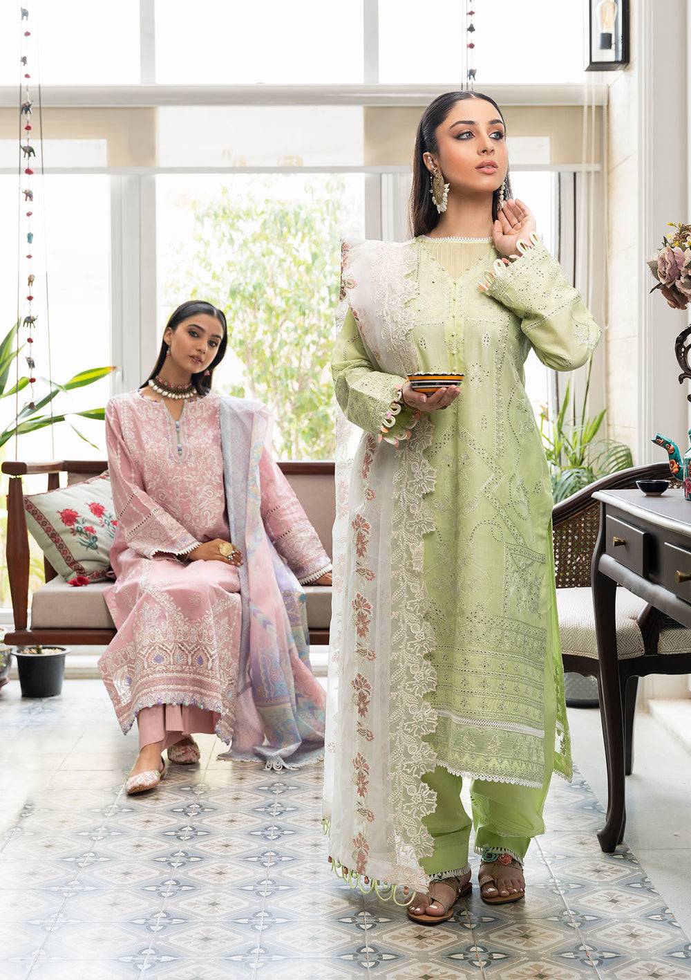 Aik Atelier | Samah Lawn 24 | LOOK 07 - Pakistani Designer Dress - by Aik Atelier | Type: Luxury - 100% Original at Saira Sultan