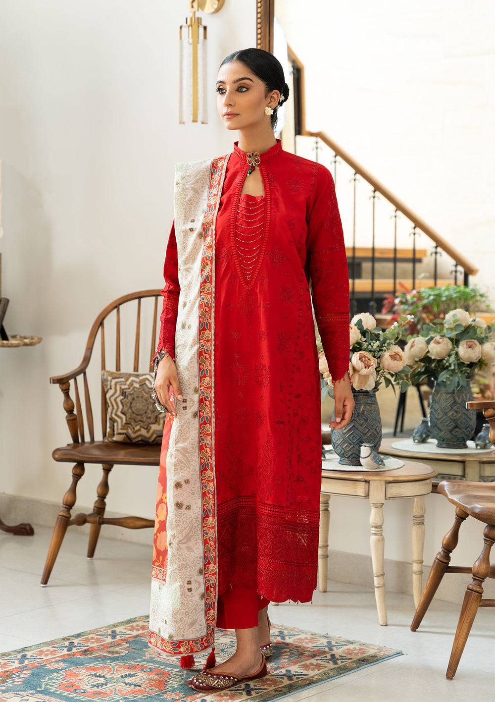 Aik Atelier | Samah Lawn 24 | LOOK 08 - Pakistani Designer Dress - by Aik Atelier | Type: Luxury - 100% Original at Saira Sultan