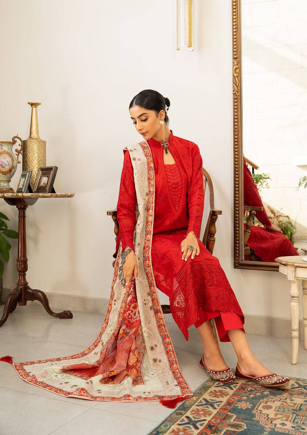 Aik Atelier | Samah Lawn 24 | LOOK 08 - Pakistani Designer Dress - by Aik Atelier | Type: Luxury - 100% Original at Saira Sultan