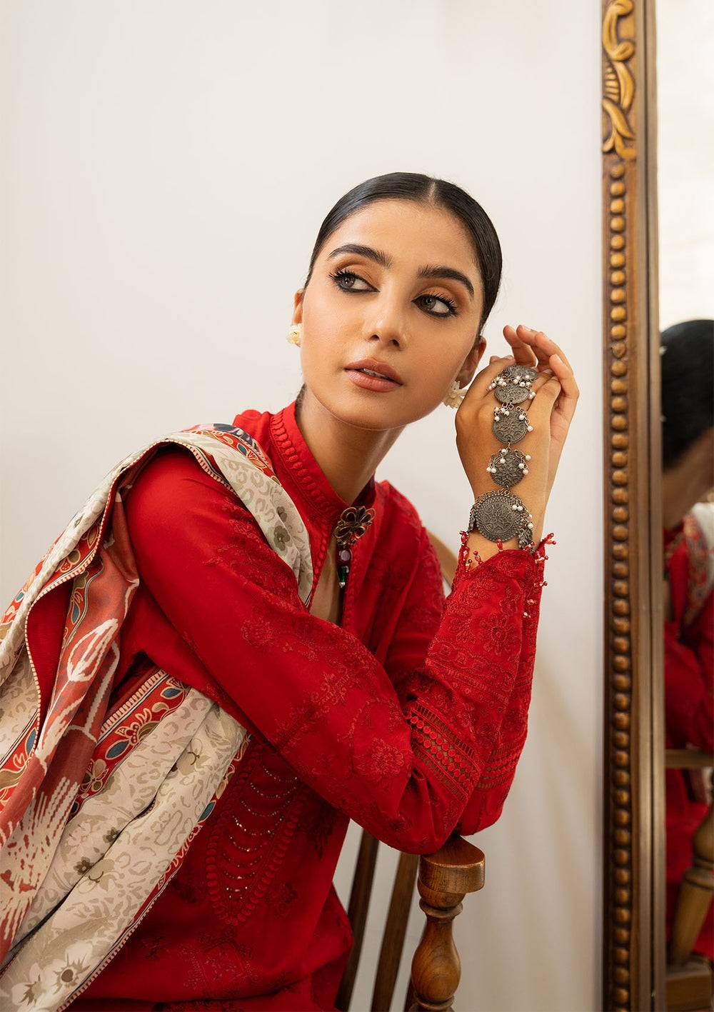 Aik Atelier | Samah Lawn 24 | LOOK 08 - Pakistani Designer Dress - by Aik Atelier | Type: Luxury - 100% Original at Saira Sultan