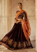 Aik Atelier | Dastoor Velvet 24 | DASTOOR - LOOK 06 XL Maroon Velvet