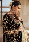 Aik Atelier | Dastoor Velvet 24 | DASTOOR - LOOK 09 M Dark Brown Velvet