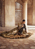 Aik Atelier | Dastoor Velvet 24 | DASTOOR - LOOK 09 Custom Size Dark Brown Velvet