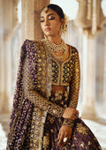Aik Atelier | Dastoor Velvet 24 | DASTOOR - LOOK 10 S Purple Net