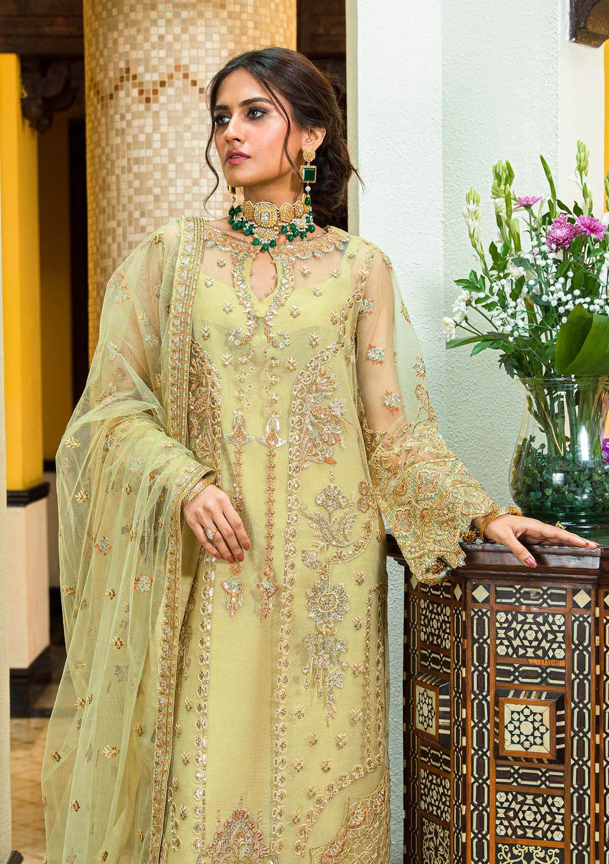 Aik Atelier | Formals Collection | GLOSSIER - LOOK 05 - Pakistani Designer Dress - by Aik Atelier | Type: Formal - 100% Original at Saira Sultan