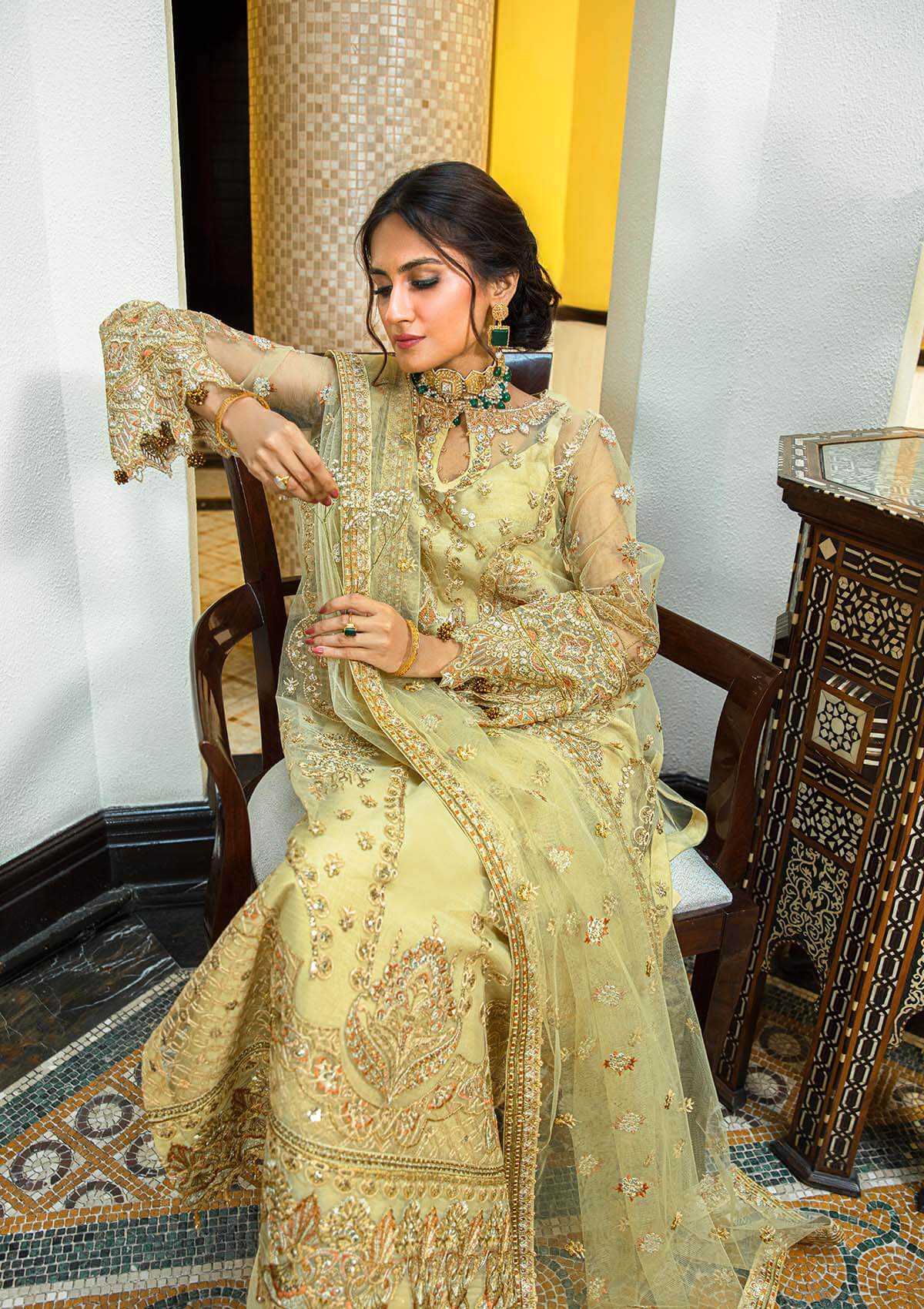 Aik Atelier | Formals Collection | GLOSSIER - LOOK 05 - Pakistani Designer Dress - by Aik Atelier | Type: Formal - 100% Original at Saira Sultan