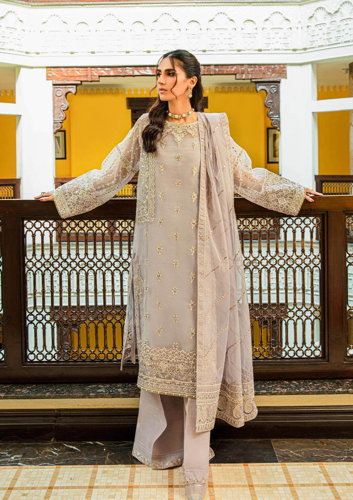Aik Atelier | Formals Collection | GLOSSIER - LOOK 07 - Pakistani Designer Dress - by Aik Atelier | Type: Formal - 100% Original at Saira Sultan
