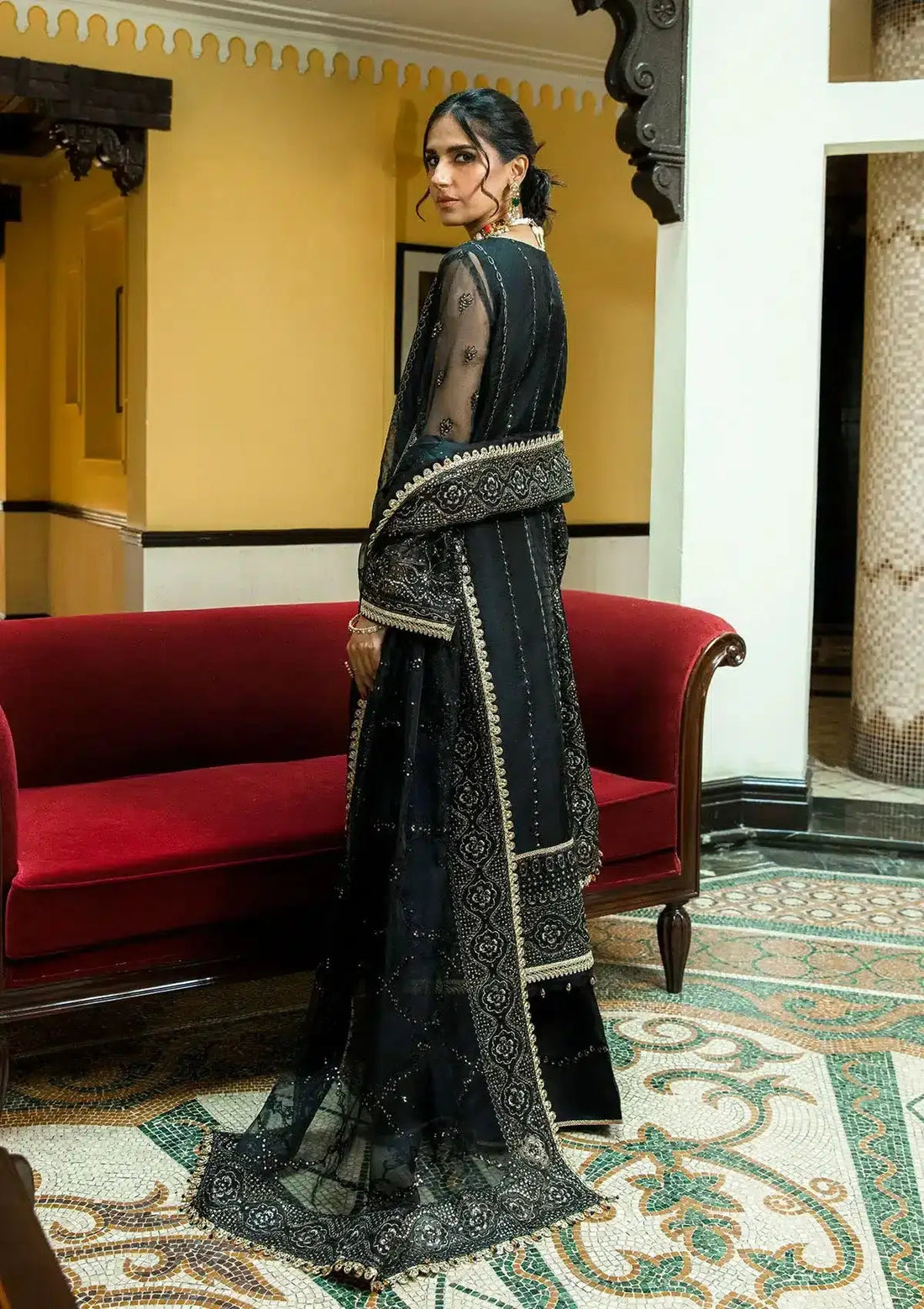 Aik Atelier | Formals Collection | GLOSSIER - LOOK 08 - Pakistani Designer Dress - by Aik Atelier | Type: Formal - 100% Original at Saira Sultan